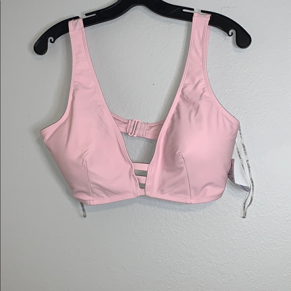 NWT Forever 21 pink swimsuit top